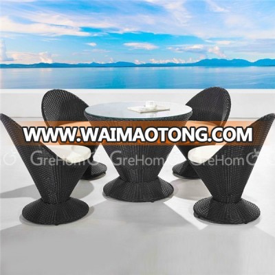 rattan garden line patio furniture for coffe shop