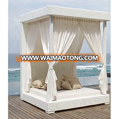 Outdoor Rattan Daybed with Canopy Square Cabana Beds Outdoor Daybed